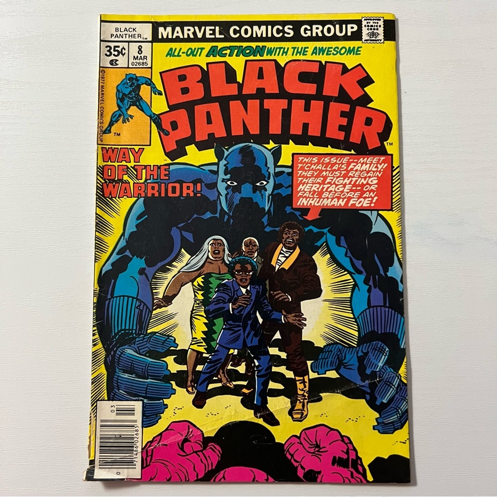 Marvel Comics Black Panther #8 Mar 1978 Khanata 1st App Bronze Age FR+